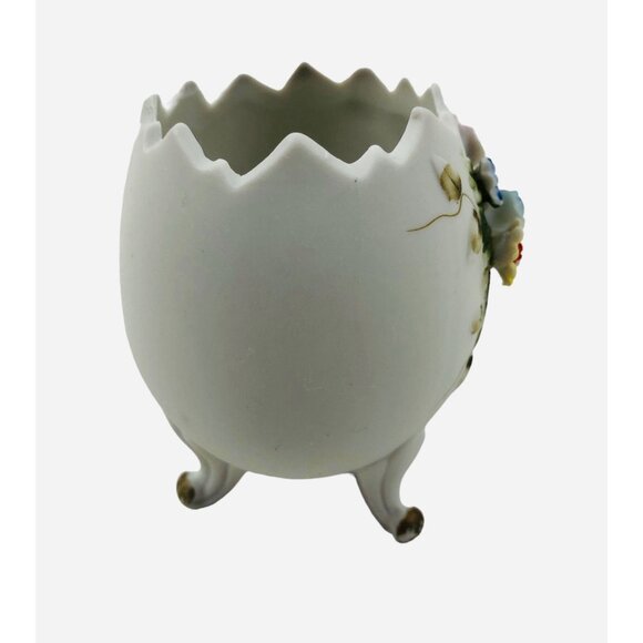 Vintage Lefton China Floral Egg Vase Hand Painted Porcelain Collectible 2592 - Picture 9 of 10